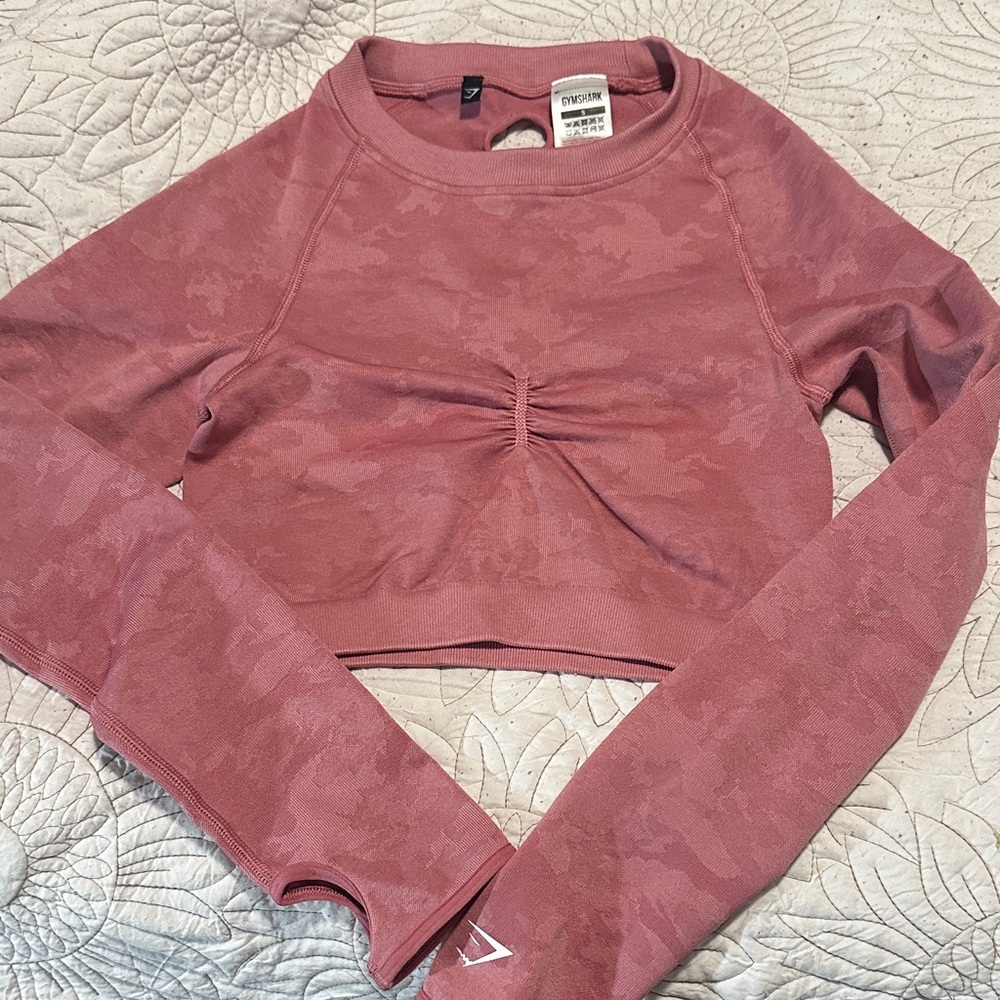 Gymshark Dusty Rose Cropped Sweatshirt
